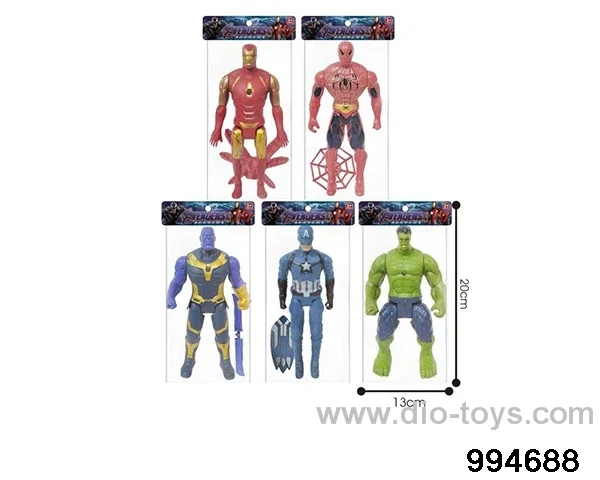 16CM Avenger Alliance doll with lamp in PP bag with header