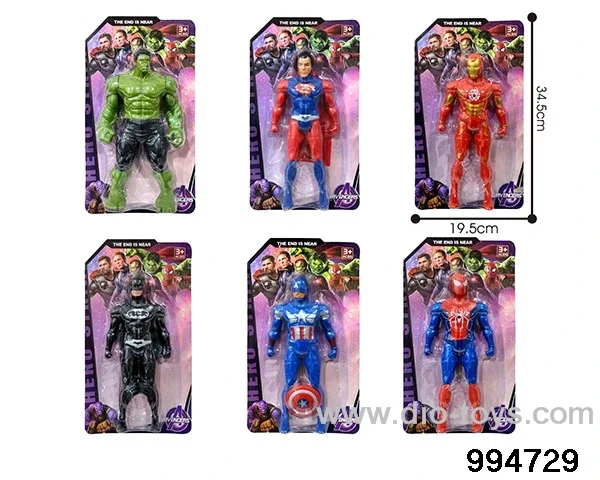 Avengers' Union six mixed clothes 26.5cm with light in Blister card