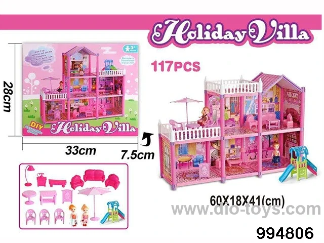 DIY villa set in color box