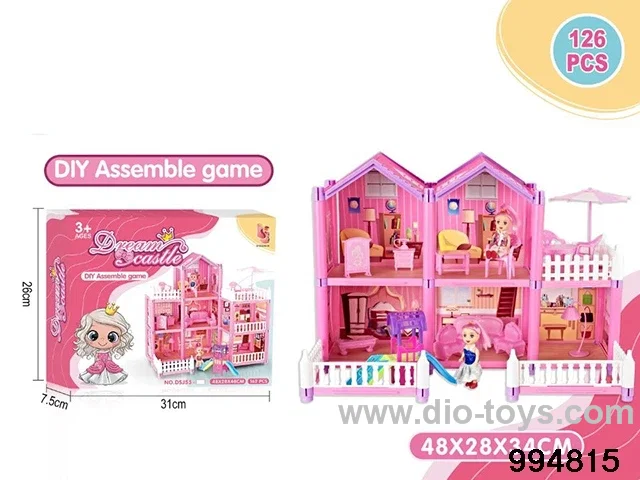 DIY villa set in color box