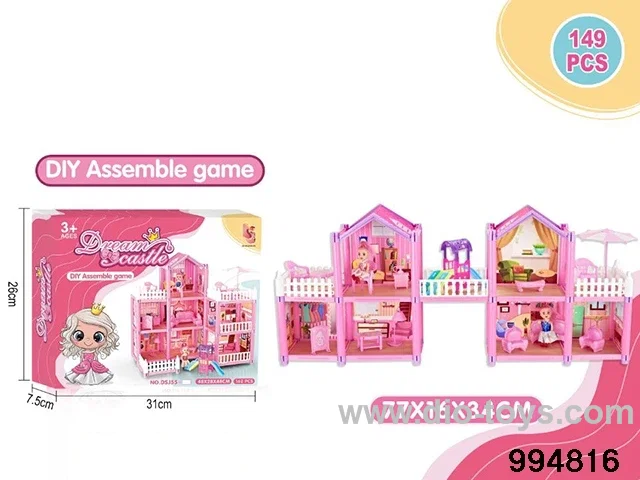 DIY villa set in color box