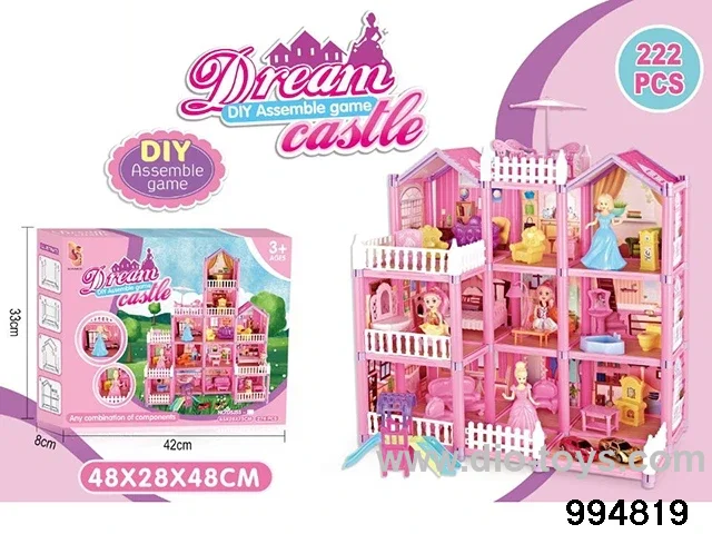 DIY villa set in color box