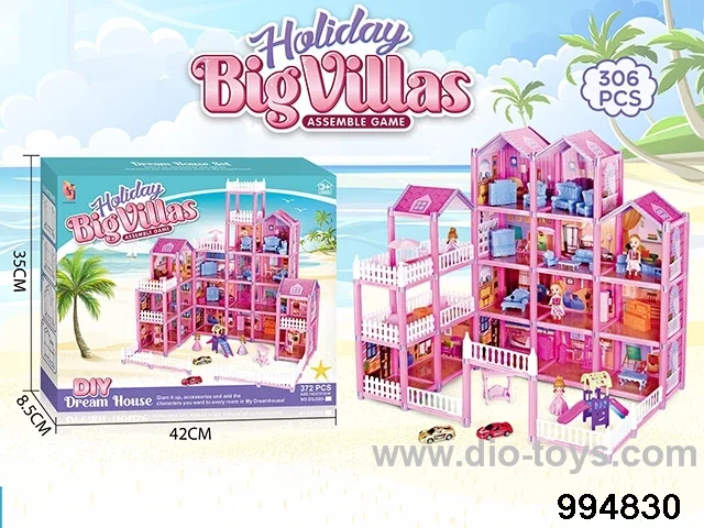 DIY villa set in color box