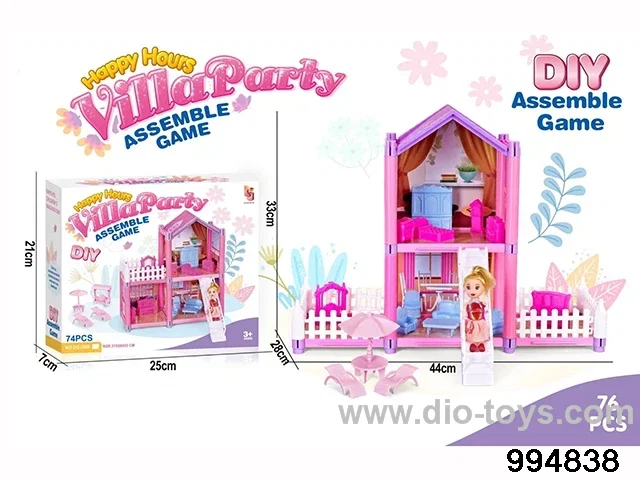 DIY villa set in color box