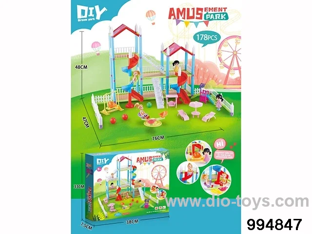 DIY park play set in color box
