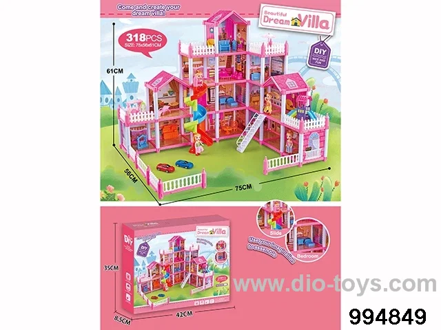 DIY villa set in color box