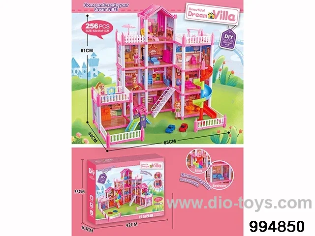 DIY villa set in color box