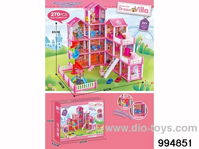 DIY villa set in color box