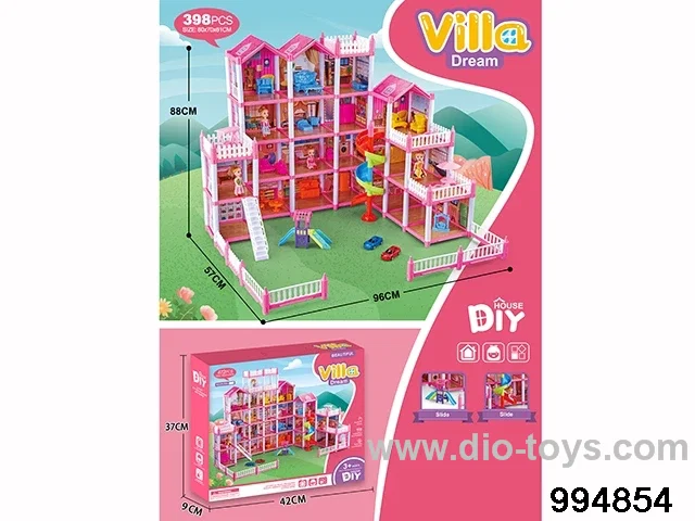 DIY villa set in color box