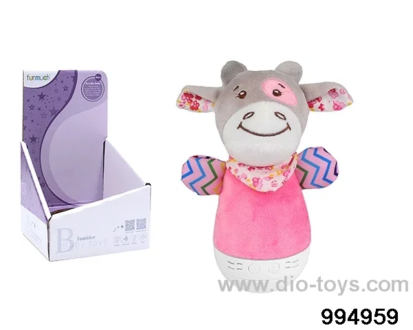 Tumbler night light pink cow in display box
