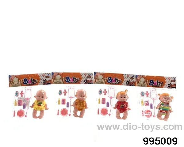5-inch enamel fruit doll with plastic sheet in PP bag with header