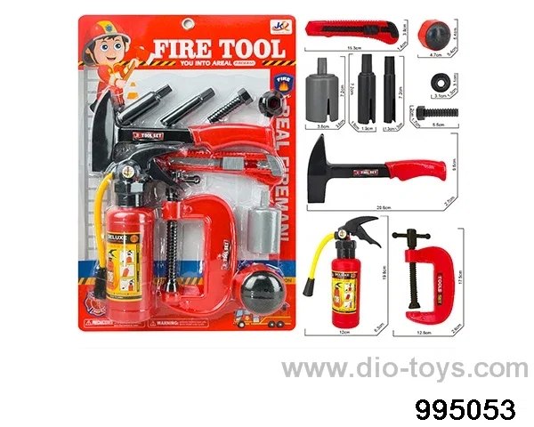 Fire-fighting series tools (fire extinguisher can spray water) in blister