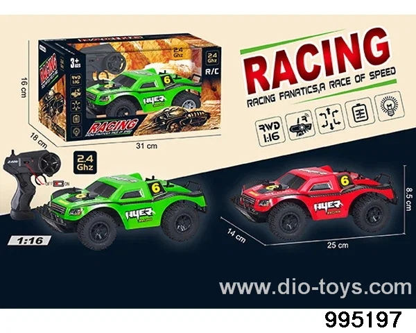 2.4G off-road lighting PVC car shell racing car in window box