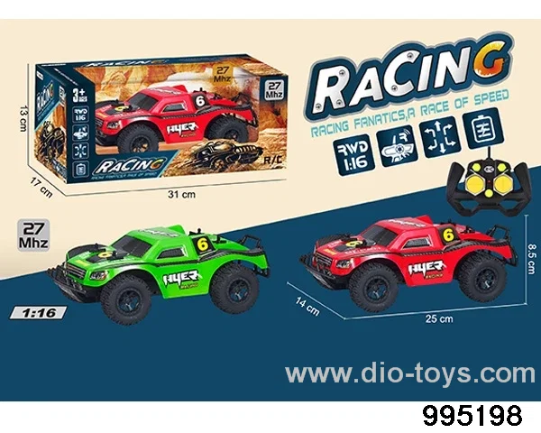 Off-road PVC shell racing car in window box