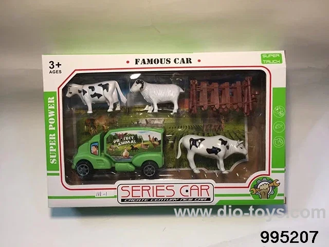 Farm set in window box