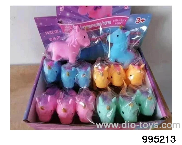 Flour Unicorn decompression vent toy TPR in display box