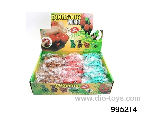 Vent toy dinosaur grape ball decompression vent toy TPR in display box