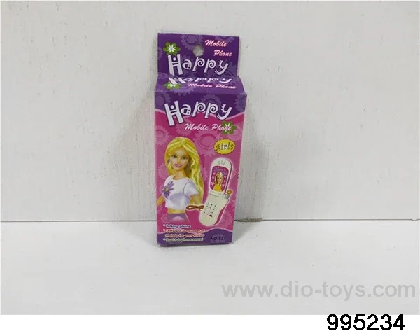 Barbie flip phone in color box