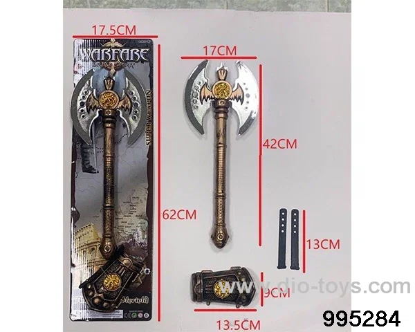Large axe suit in Tied On Card