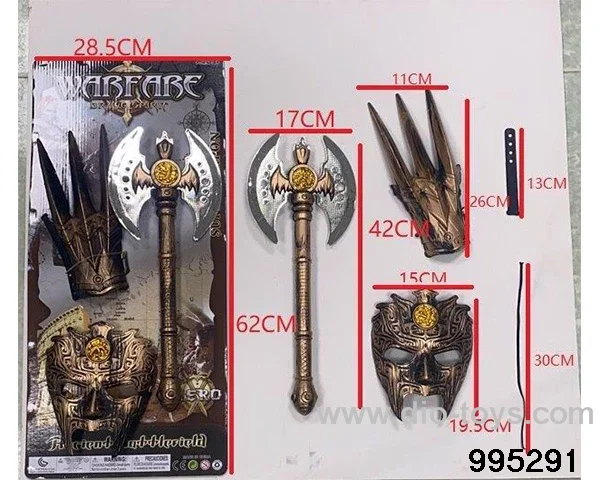 Large axe suit in Tied On Card