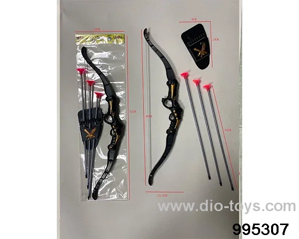 Bow and arrow suit in opp bag