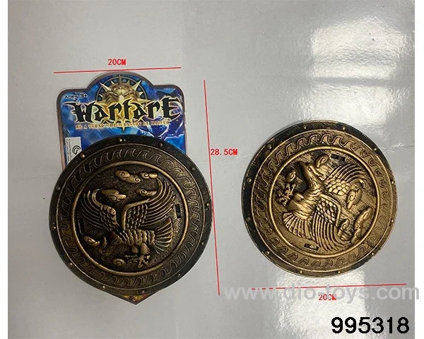 Round shield in Tied On Card