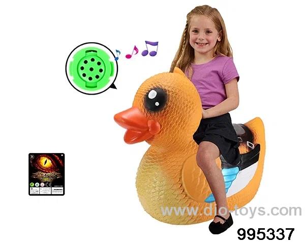 Enamel oversized riding duck (with IC call) in Hangtag