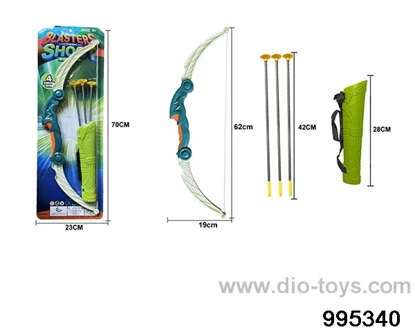 Bow and arrow toy in Blister card