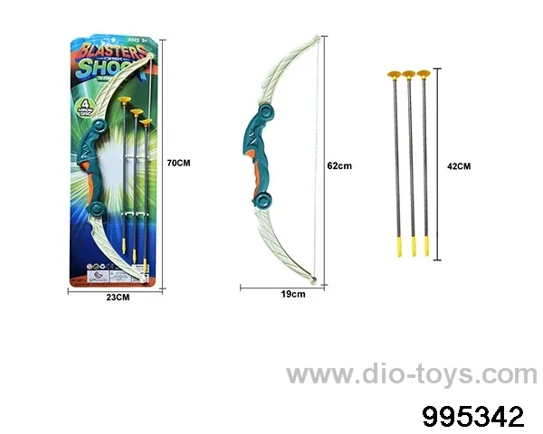 Bow and arrow toy in Tied On Card