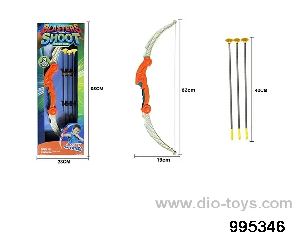 Bow and arrow toy in color box