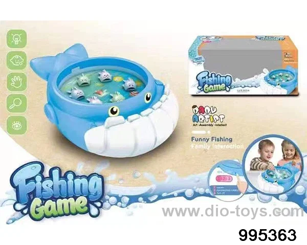 Disk fishing with music in window box