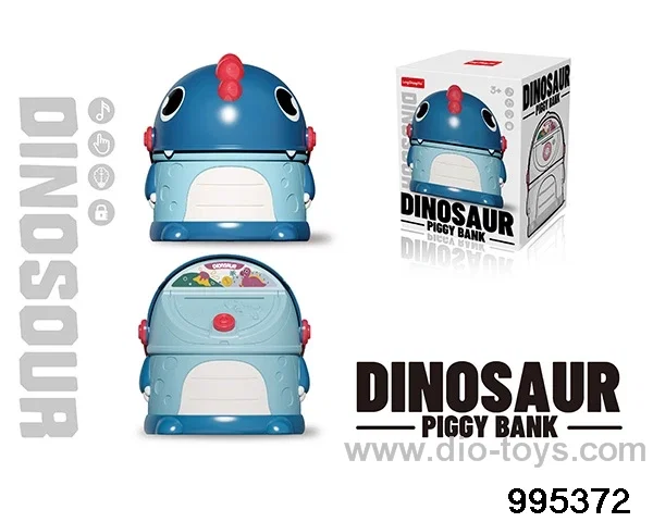 Dinosaur piggy bank in color box