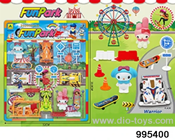 colorful amusement park toy in Blister card