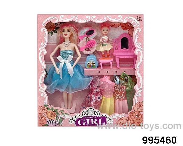 Barbie doll suit in window box