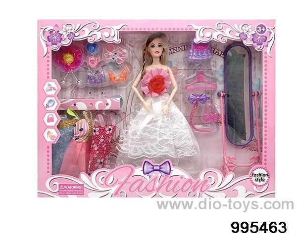 Barbie doll suit in window box