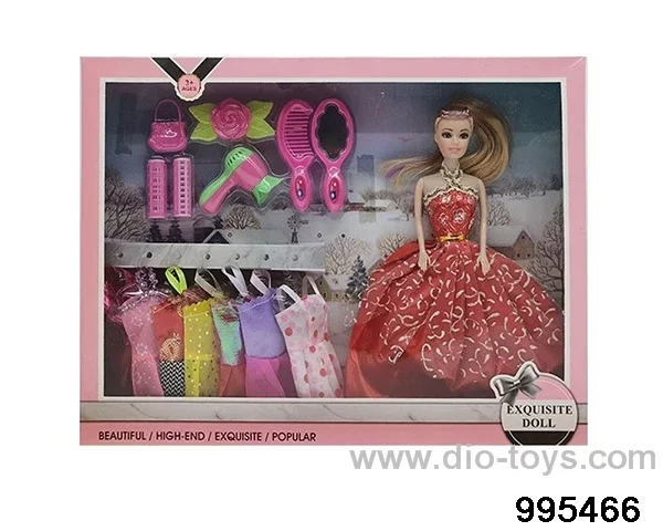 Barbie doll suit in window box
