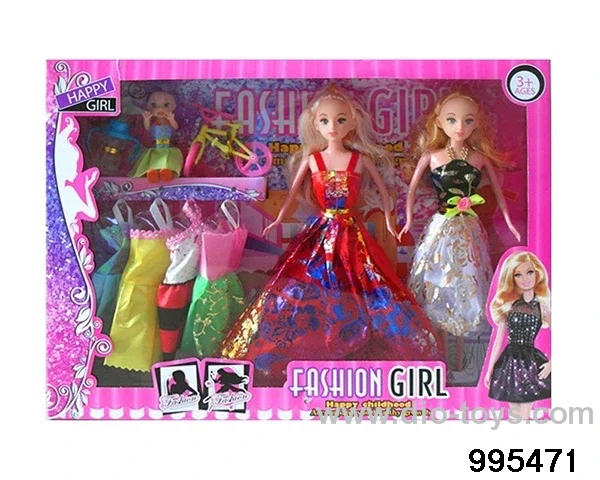 Barbie doll suit in window box