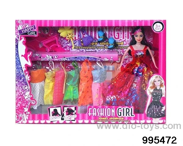 Barbie doll suit in window box