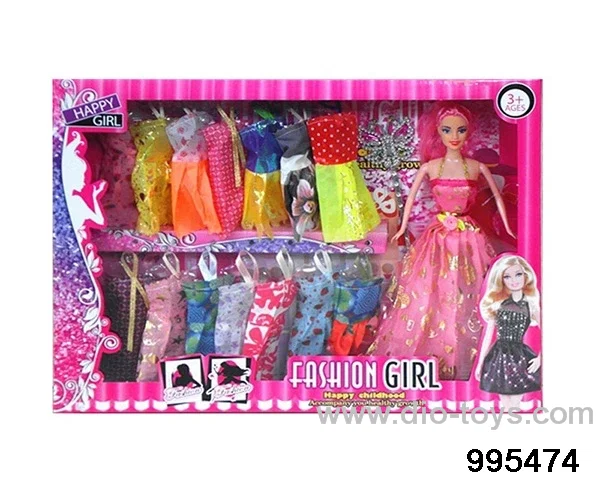 Barbie doll suit in window box