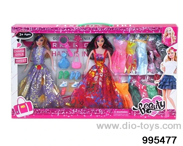 Barbie doll suit in window box