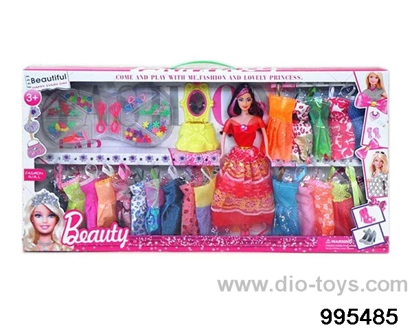 Barbie doll suit in window box