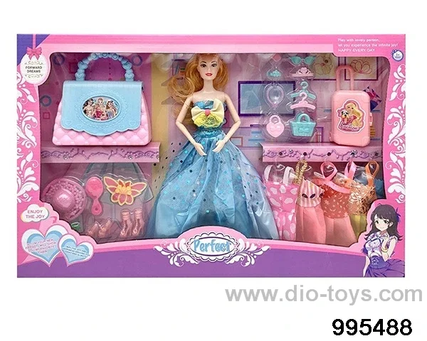Barbie doll suit in window box