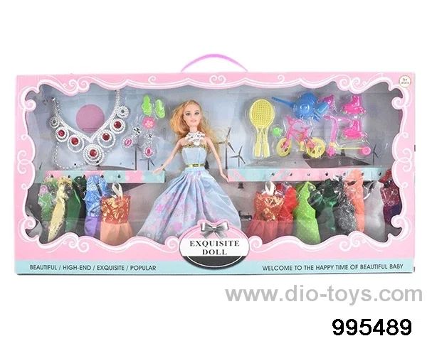 Barbie doll suit in window box