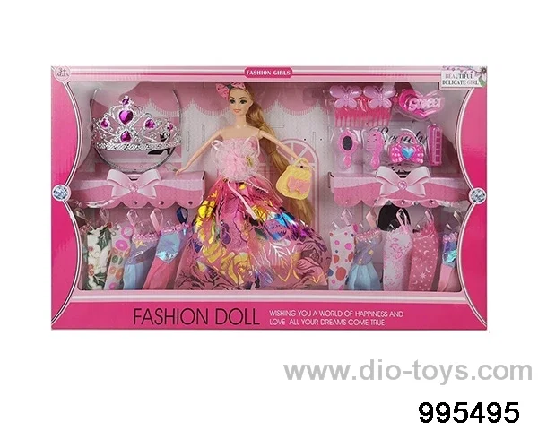 Barbie doll suit in window box