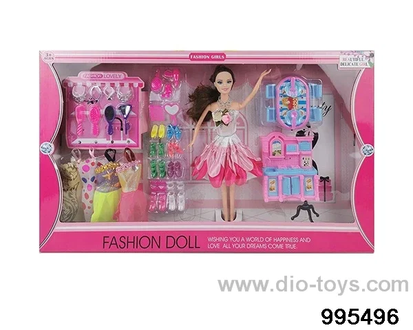 Barbie doll suit in window box