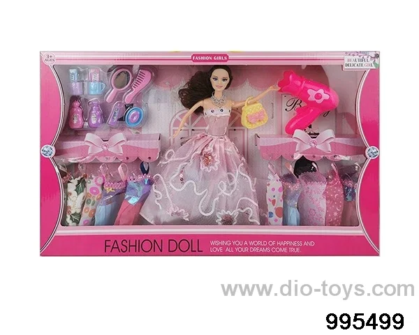 Barbie doll suit in window box