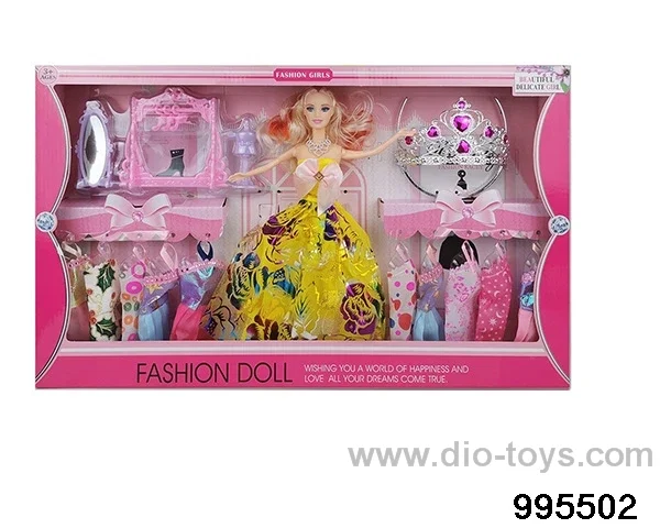 Barbie doll suit in window box