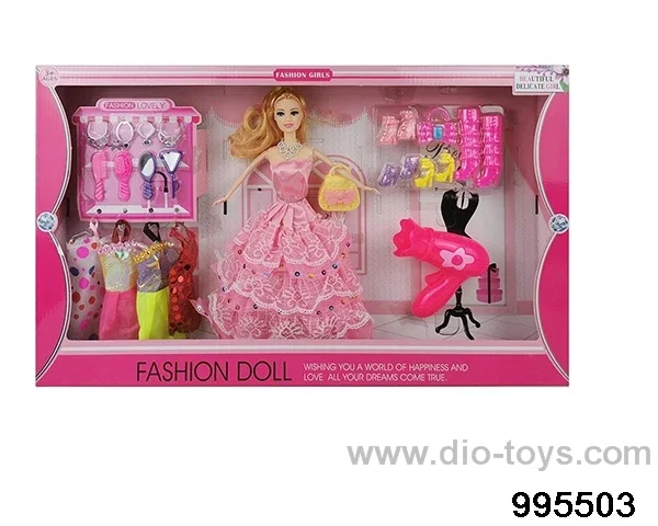 Barbie doll suit in window box