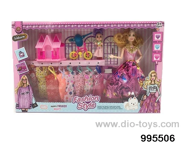 Barbie doll suit in window box