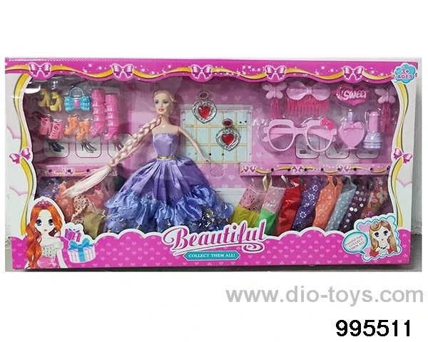 Barbie doll suit in window box